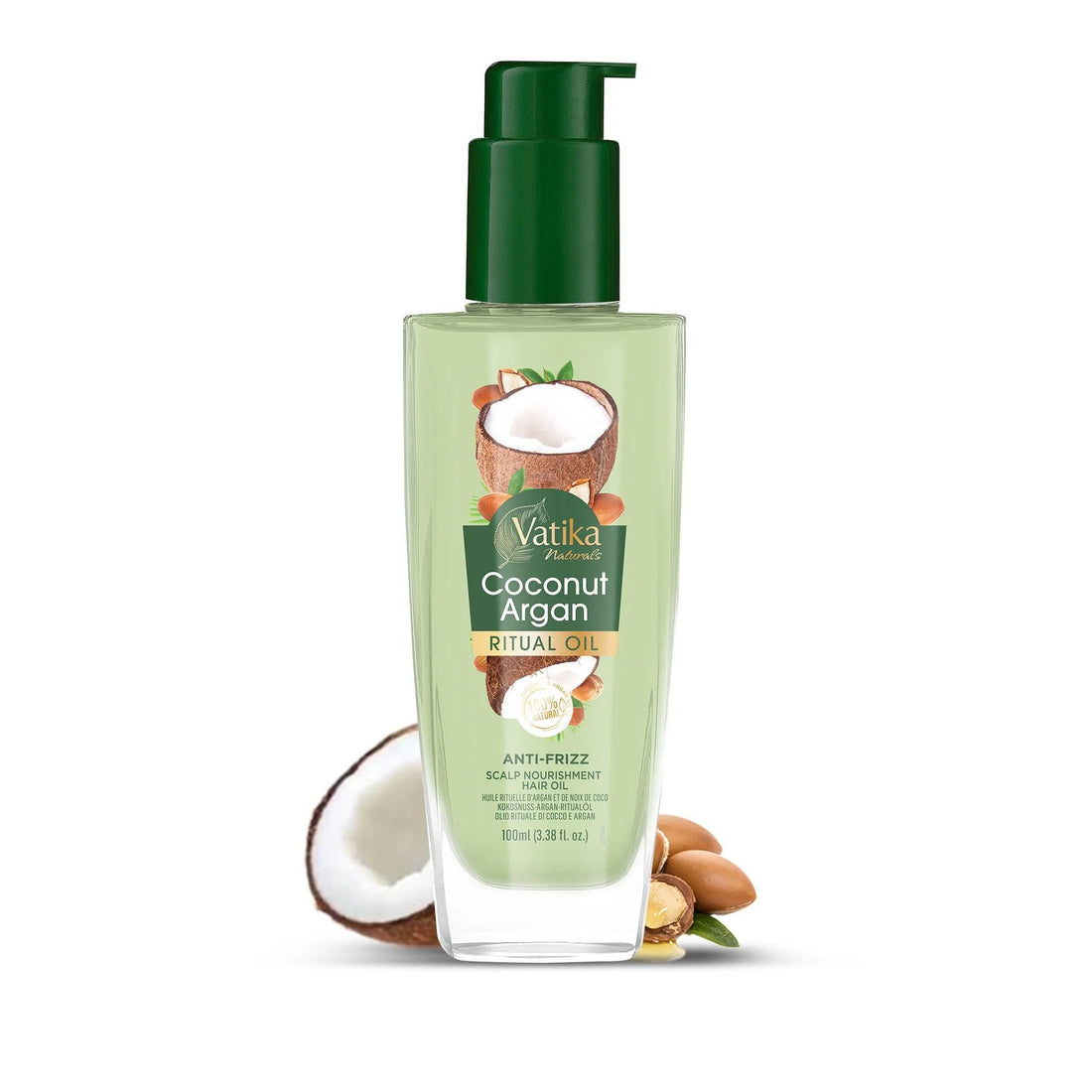 Dabur Vatika Ritual Oil kokos en argan – lichte haarolie, 100 ml