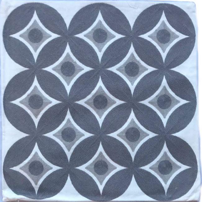 Marokkaanse kussenhoes lichtgrijs – katoen, 45 x 45 cm, zonder vulling