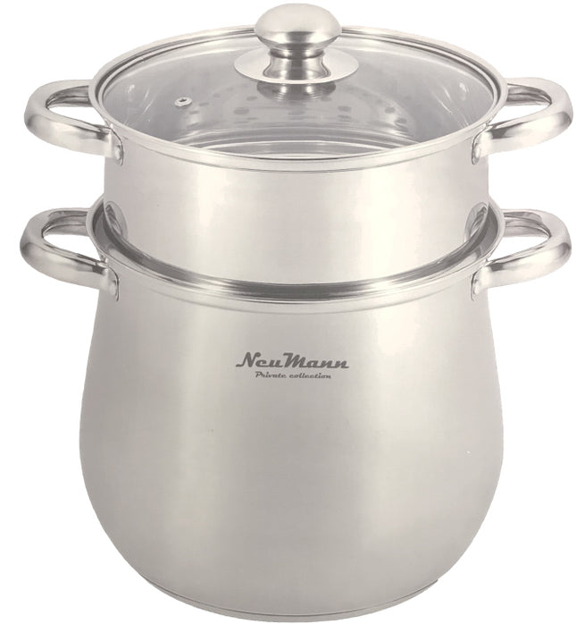 Couscouspan RVS – stoompan voor couscous, ook voor inductie, 4 tot 16 liter – foto 2