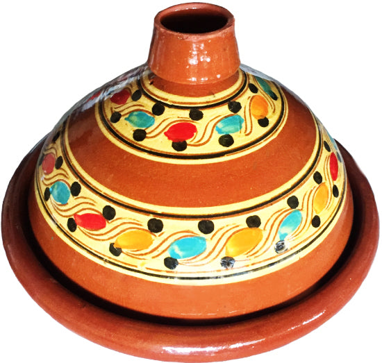Slaoui tajine Ø 30 cm – handgemaakte Marokkaanse kooktajine van aardewerk