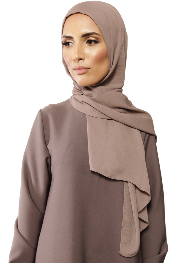 Premium Jazz hijab – luchtige sjaal met lichte stretch en ribbels, 180 x 70 cm – foto 2