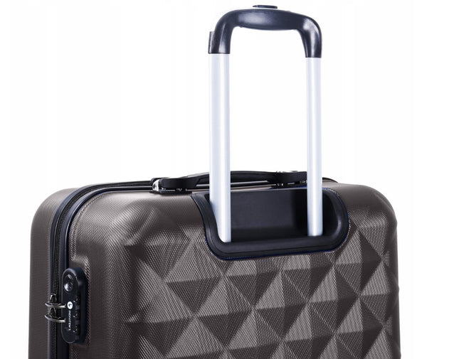 3-delige kofferset donkergrijs – hardcase ABS koffers S, M en L met cijferslot – foto 2