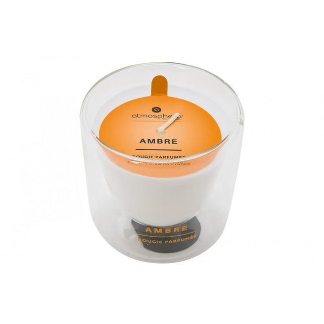 Atmosphera kaars in pot Ambre Ilan – glas, 130 g, Ø 8 x 8,5 cm – foto 2
