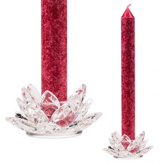 Crystal candle holder
