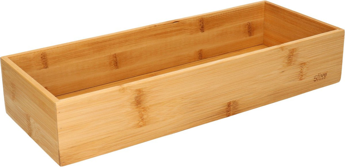 Tidy Smart bamboe organizer van 5Five – bestekbak met 1 vak, 38 x 15 x 7 cm – foto 2