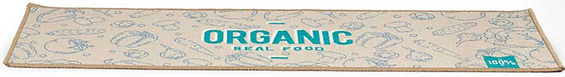 Keukenloper Organic Real Food – beige/groen, 40 x 120 cm – foto 2