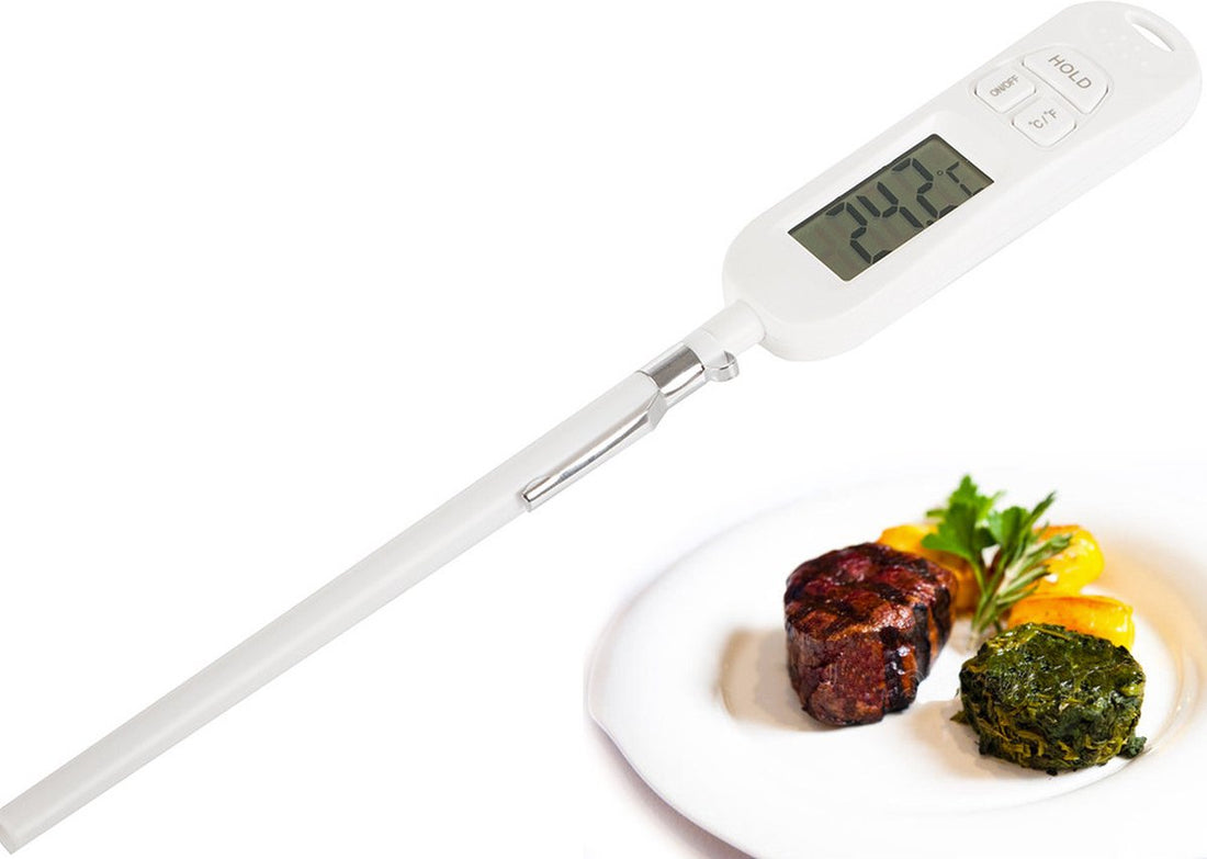Digitale keukenthermometer met lcd-scherm en RVS-sonde – -50 tot 300 °C