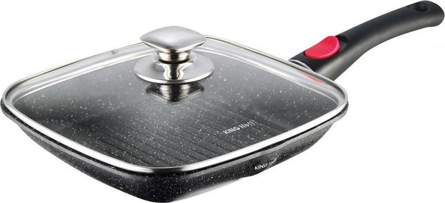 Kinghoff 1511 grillpan inductie – 28 x 28 cm, marble coating