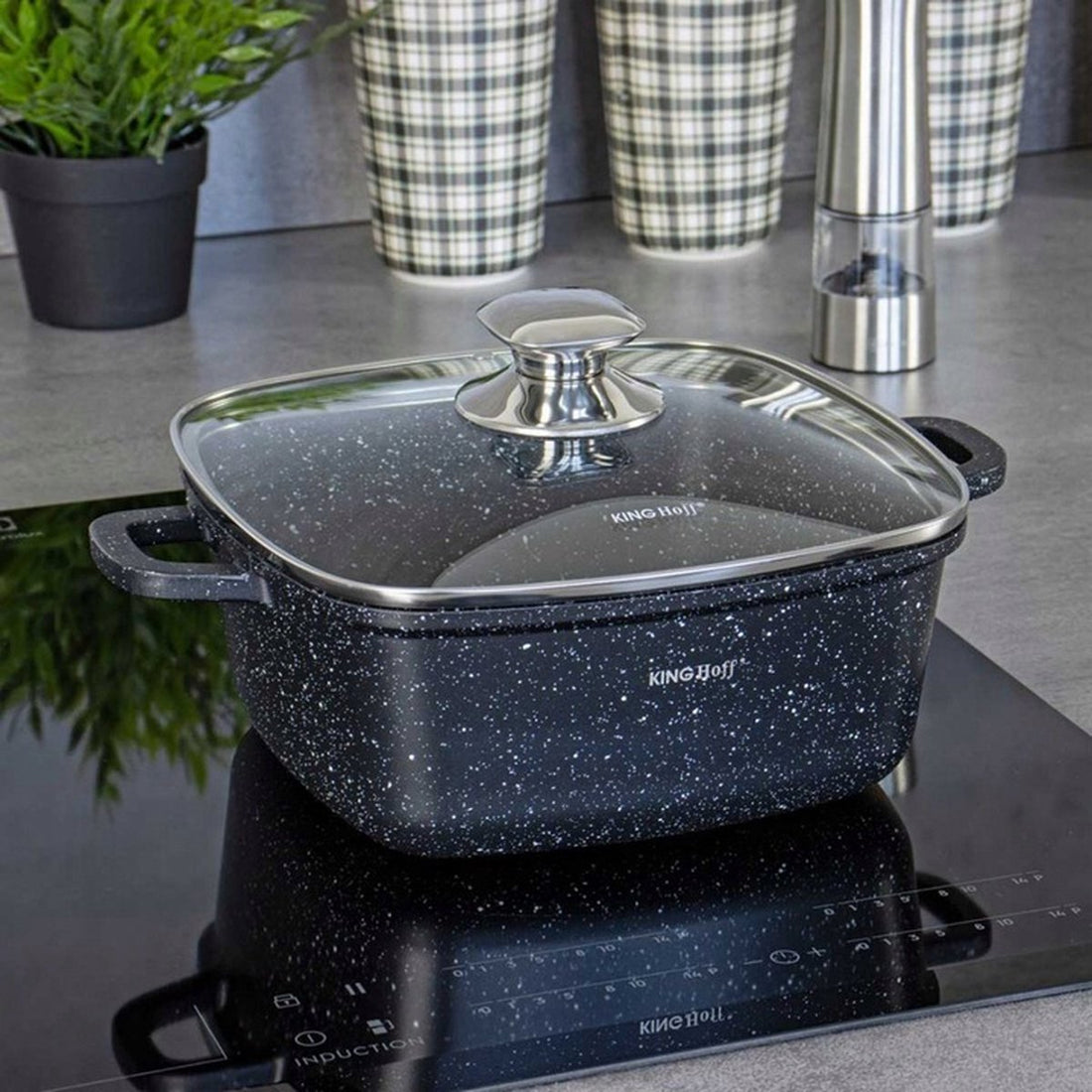Kinghoff - Roasting pan - square - 26 cm - 5.5 litres