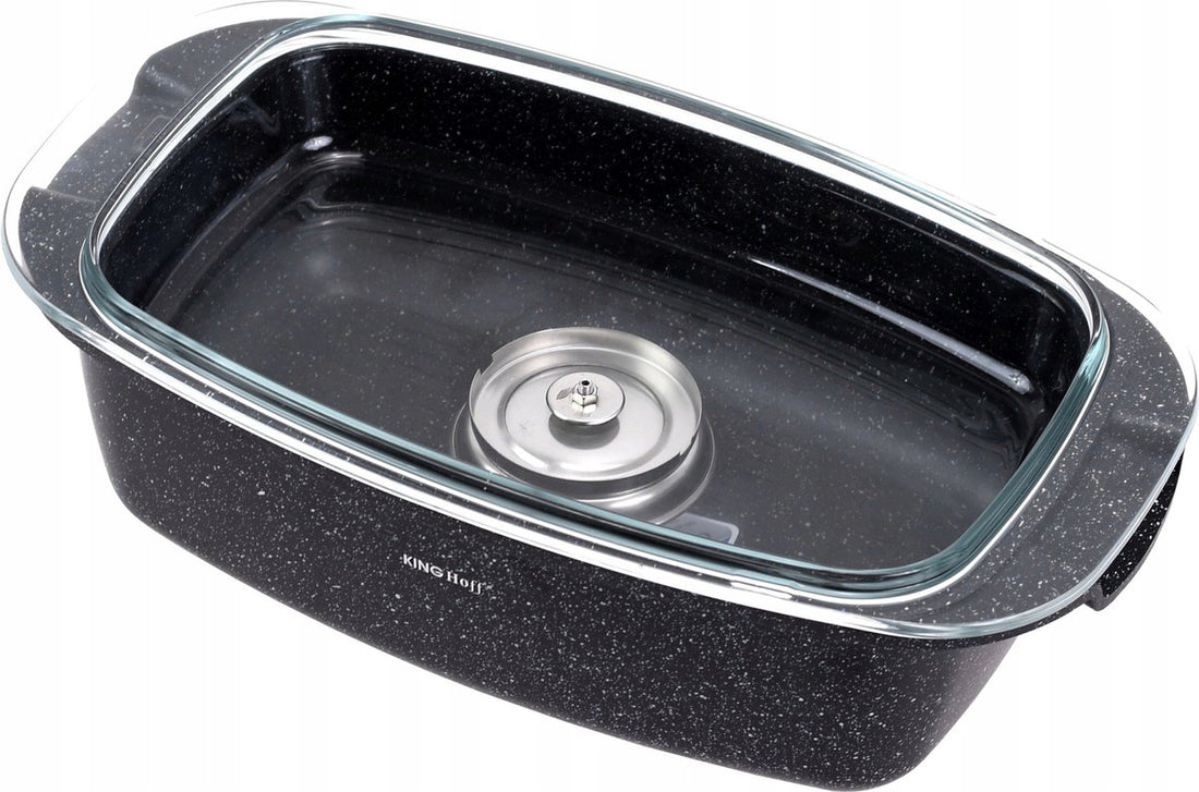 Kinghoff 1608 - Faitout - Marbre - avec couvercle - 5,5 litres
