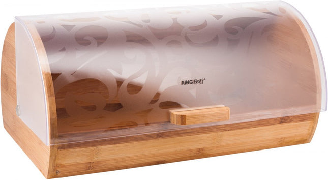 Kinghoff broodtrommel bamboe en acryl – 12 liter, 36 x 21 x 17 cm