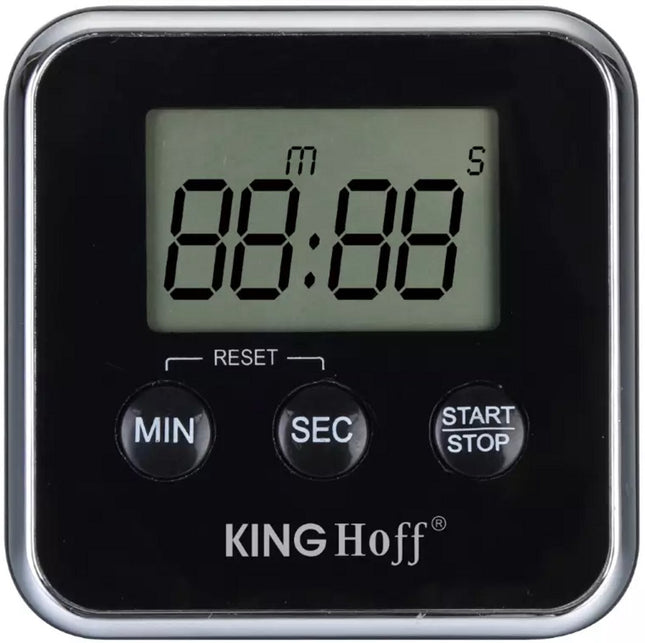 Kinghoff KH1819 keukenwekker – tot 99 minuten, met magneet en standaard
