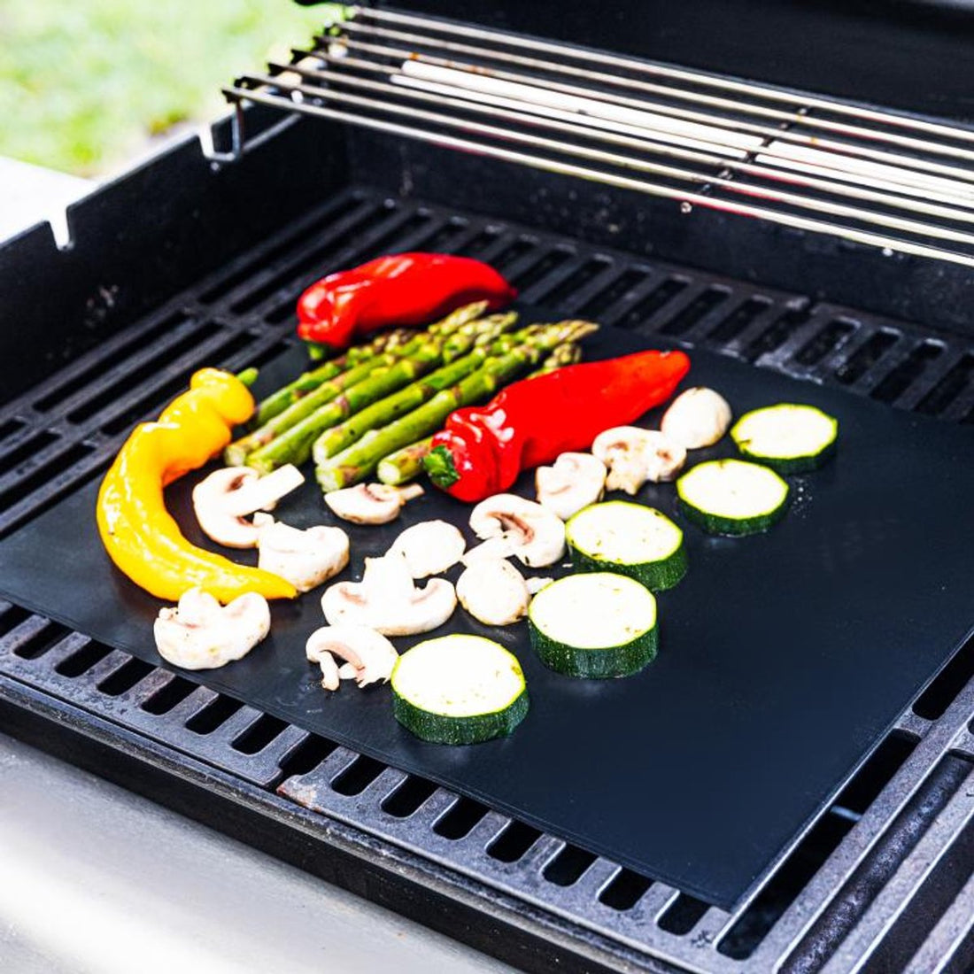 Kinghoff KH-1920 BBQ matjes, set van 3 – grillmatten 40 x 33 cm, tot 200 °C