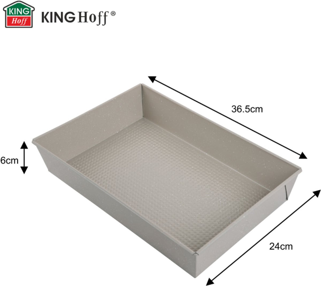 Kinghoff KH-1975 rechthoekige bakvorm 36,5 x 24 cm – ovenschaal, beige – foto 2