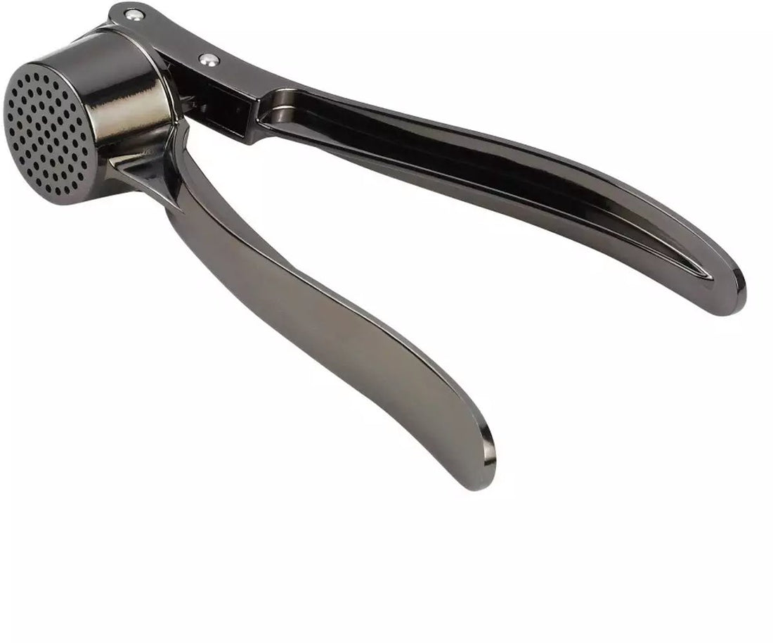 Kinghoff KH1815 knoflookpers rvs – grafietkleurig, voor 2 tot 3 teentjes