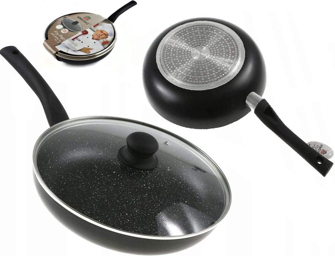 Kinghoff koekenpan met deksel KH-3956 – Ø 22, 24 of 28 cm, ook voor inductie