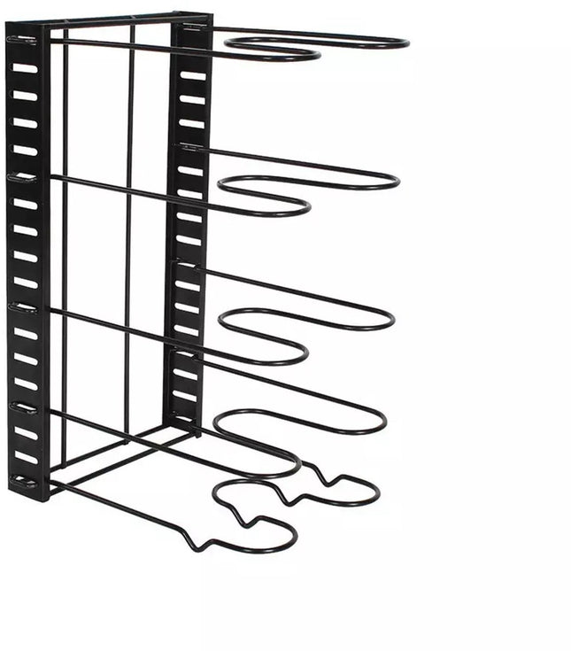 Kinghoff pannenorganizer KH1639 – 5 verstelbare vakken, zwart – foto 2