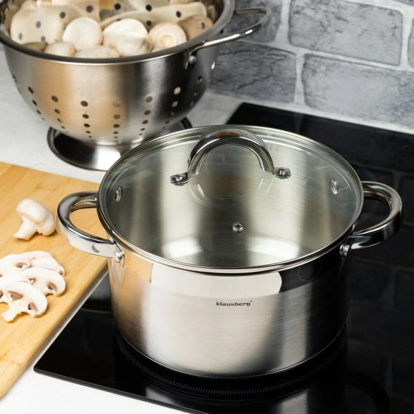 Klausberg - cooking pot with lid - 8.0L - Ø28 cm