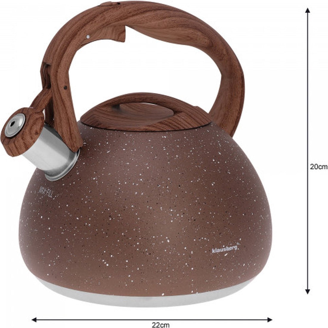 Klausberg traditionele fluitketel brons – 2,8 liter, roestvrij staal – foto 4