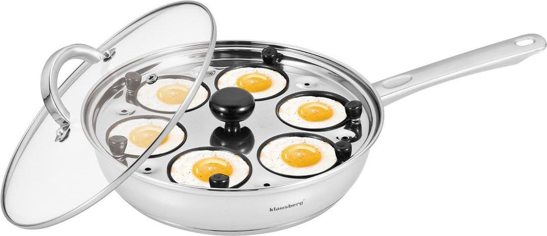 Klausberg - Egg pan with egg insert - glass lid - ø24 cm