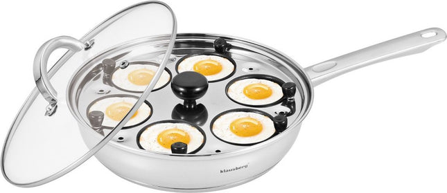 Klausberg - Egg pan with egg insert - glass lid - ø24 cm
