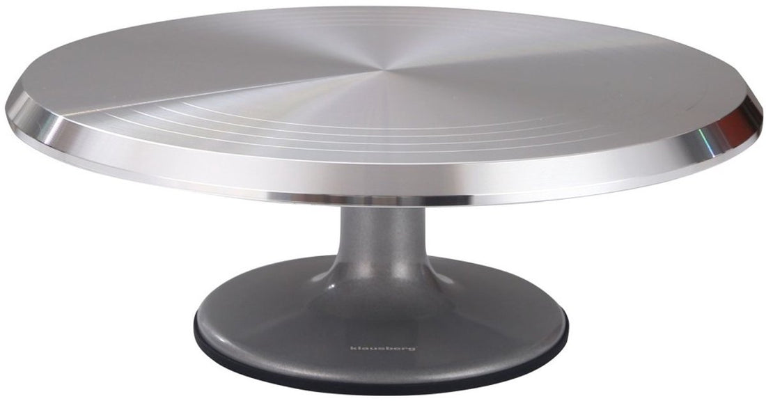 Klausberg 7772 draaiend taartplateau 36 cm – aluminium, om taarten te versieren – foto 2