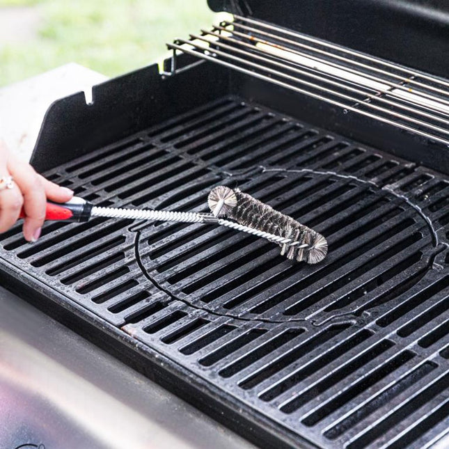 Klausberg KB-7898 BBQ-borstel – grillborstel met staalborstels, 41,5 cm lang – foto 2