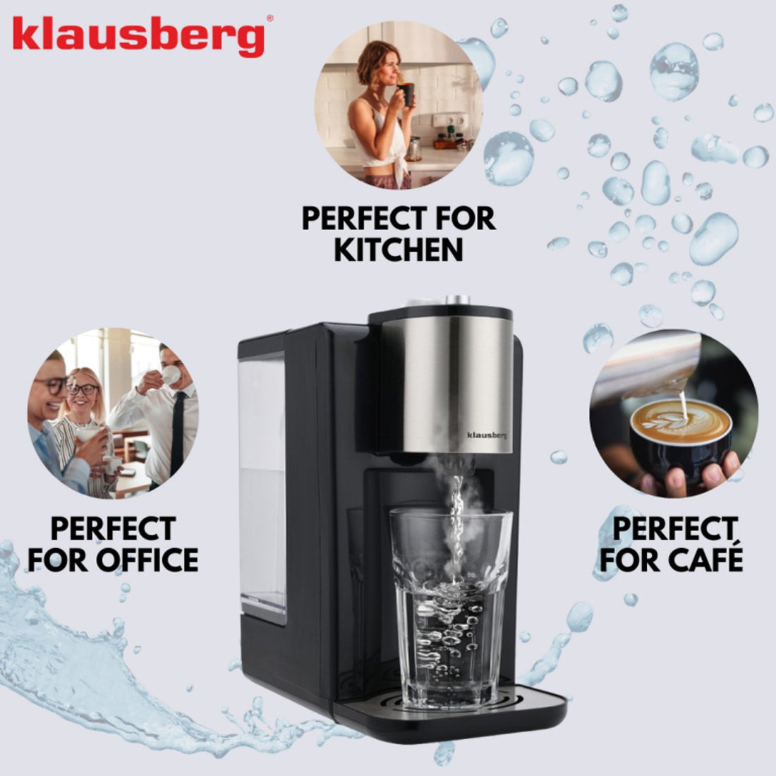 Klausberg KB7878 heetwaterdispenser – 2,2 liter tank, 4 temperaturen, 2600 W – foto 5
