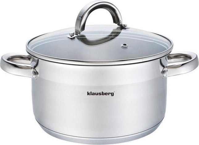 Klausberg kookpan met deksel – 18/10 edelstaal, inductie, Ø 14 tot 32 cm – foto 3