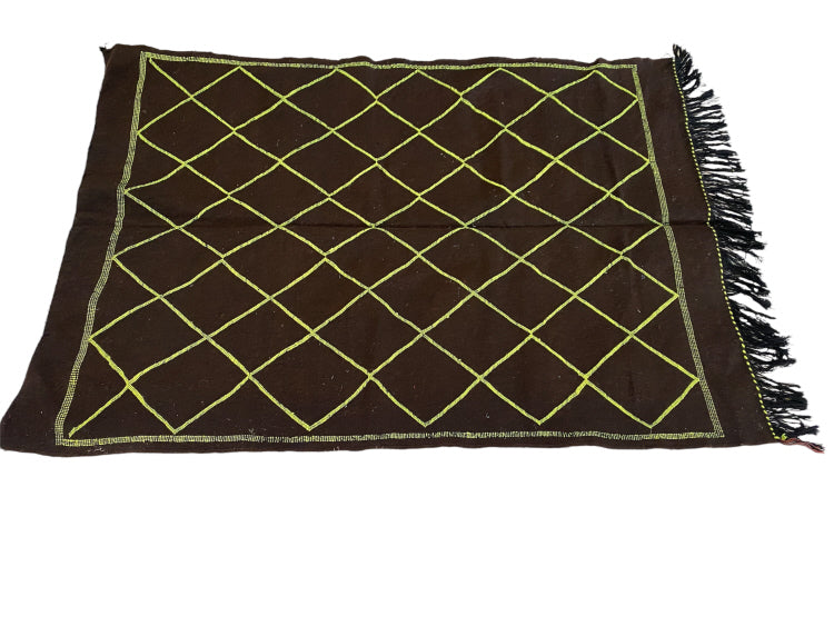 Marokkaans Platgeweven kelim kleed 145 x 95 cm