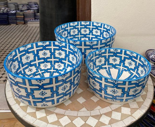 Bol en céramique marocain fait main