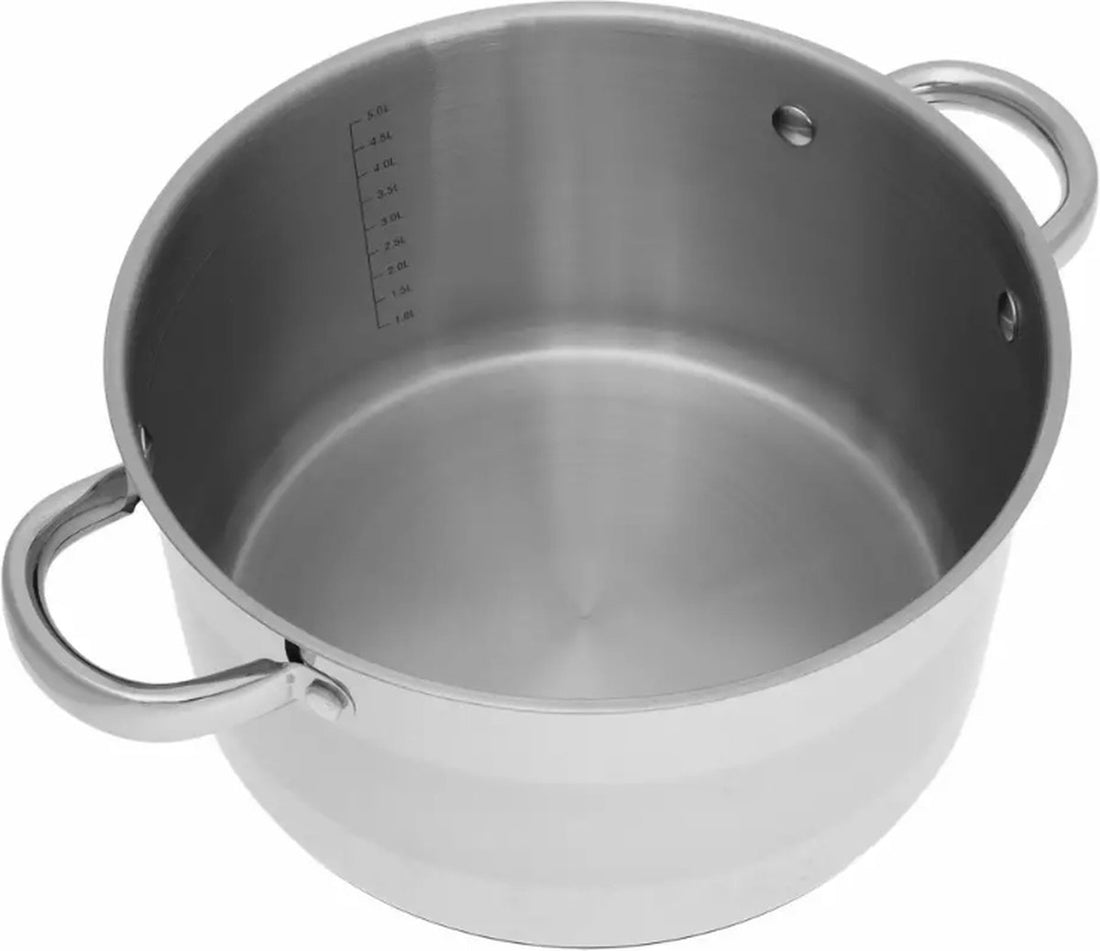 Kinghoff kookpan RVS met deksel – Ø 24 cm, 6 liter, ook inductie – foto 3