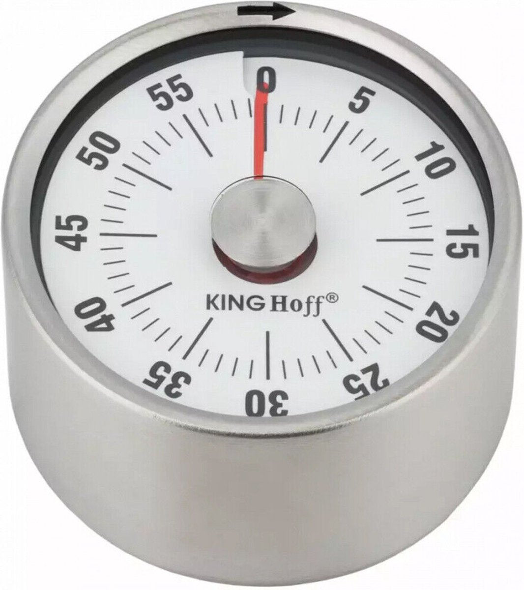 Mechanische kookwekker met magneet – RVS eierwekker en kitchen timer, 60 minuten