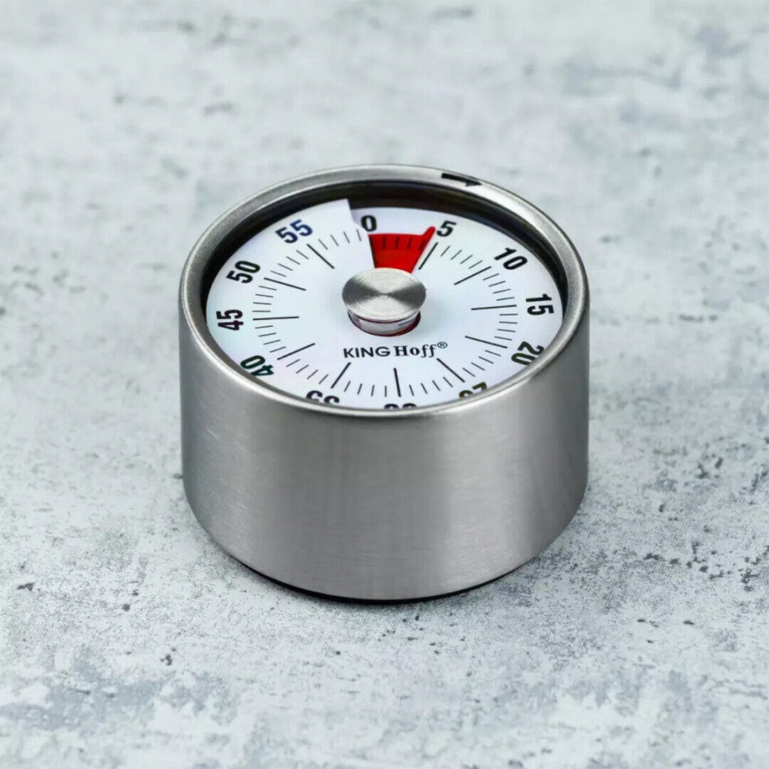 Mechanische kookwekker met magneet – RVS eierwekker en kitchen timer, 60 minuten – foto 3