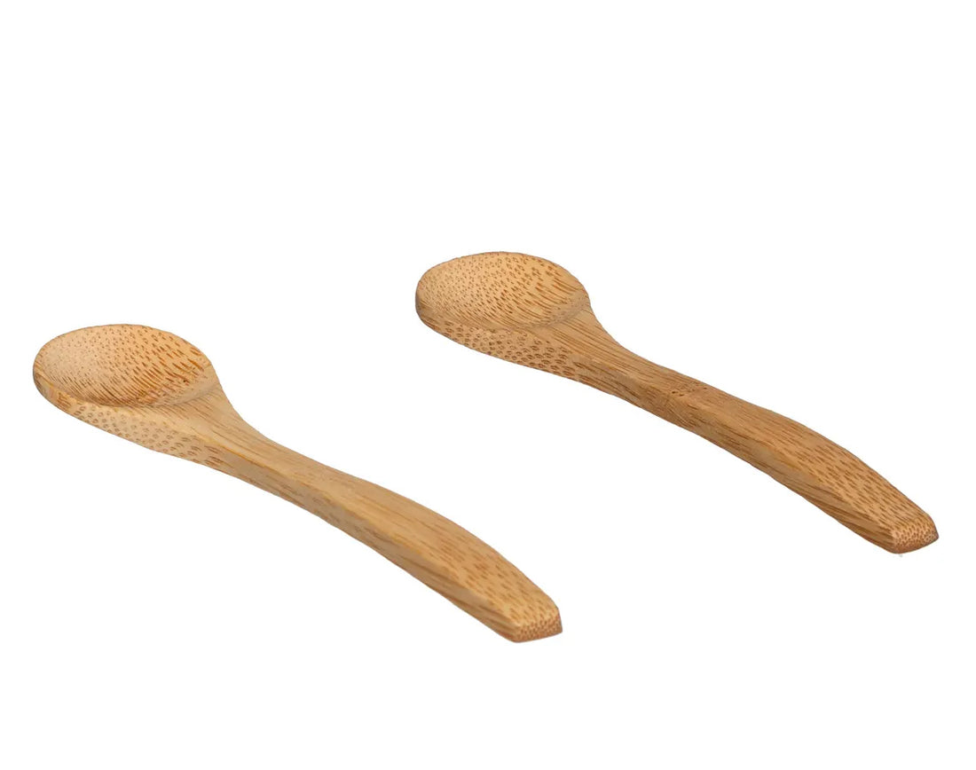 Secret de Gourmet kruidenpotjes met lepel – 2 x 280 ml, bamboe deksel – foto 2