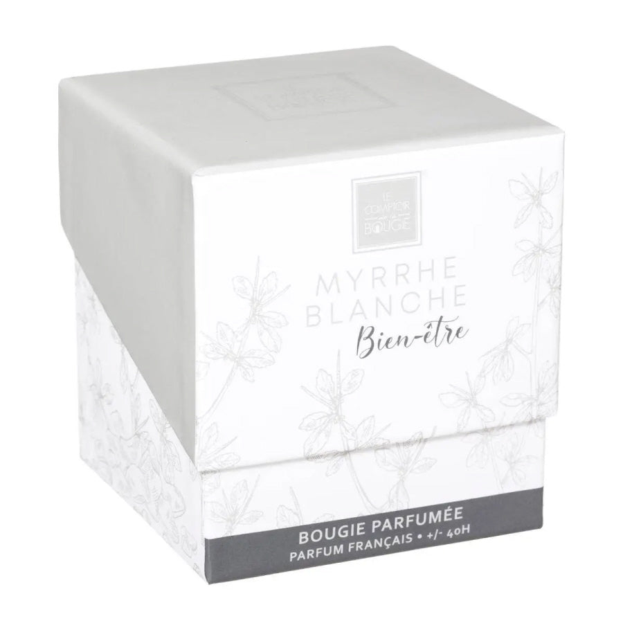 Atmosphera Mael Myrrh geurkaars lichtgrijs – 190 g, ca. 40 branduren – foto 2