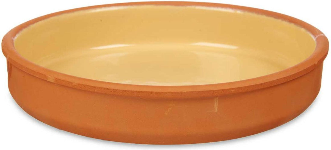 La Dehesa terracotta schaal geel, Ø 23 cm – tapasschaal en ovenschaal