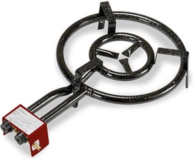 La Dehesa paella gasbrander Ø 50 cm – 2 branders, zwart staal
