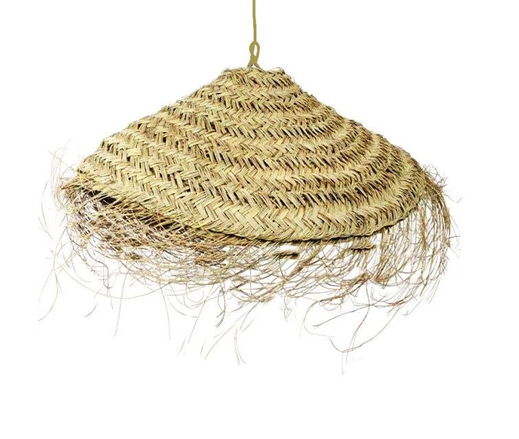 Essaouira lampenkap van zeegras – Marokkaanse strolamp, Ø 45 cm