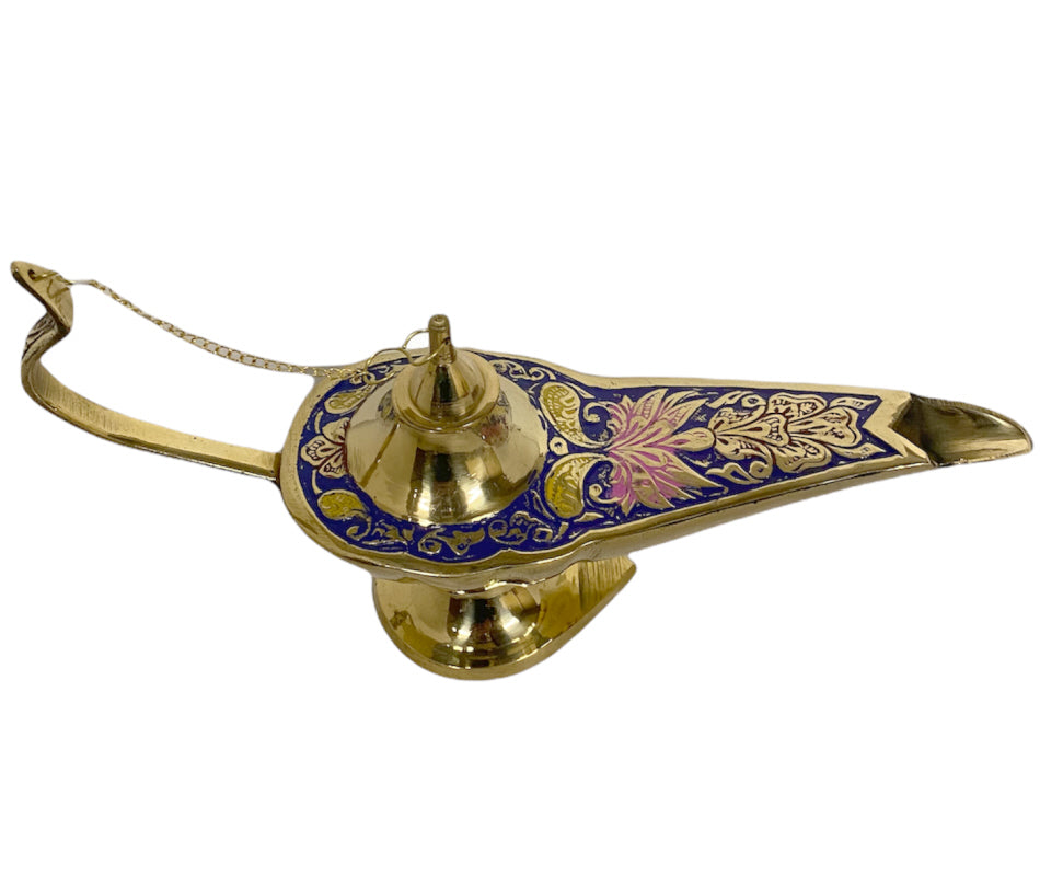 Aladdin lamp van brons – magische lamp van de geest (genie), 13 tot 18 cm – foto 3