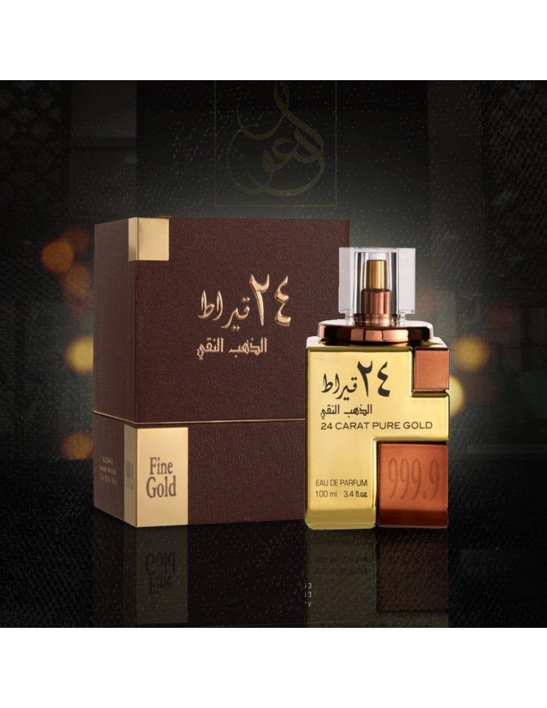 Lattafa 24 Carat Pure Gold eau de parfum 100 ml – oud, roos en vanille – foto 2