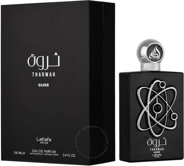Lattafa Pride Tharwah Silver eau de parfum 100 ml – munt, salie en cederhout