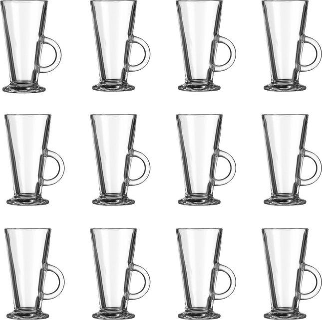 Latte Macchiato/Irish Coffee Glasses - 28 cl - 12 pieces - Beautiful Coffee Glasses
