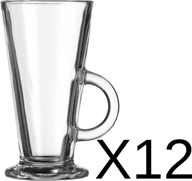 Latte Macchiato/Irish Coffee Glasses - 28 cl - 12 pieces - Beautiful Coffee Glasses