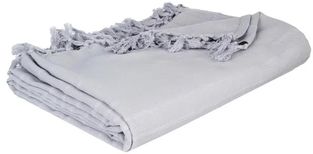 Lichtgrijze katoenen bedsprei – sprei 160 x 220 cm, 100% katoen – foto 2