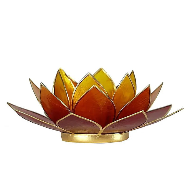 Lotus sfeerlicht 3-kleurig goudrand