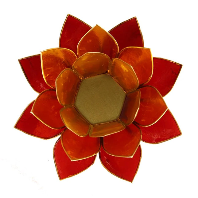 Lotus sfeerlicht 3-kleurig goudrand