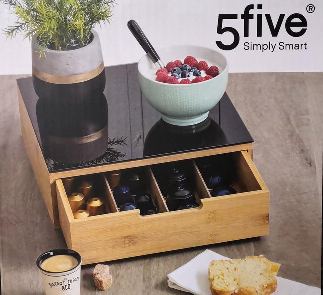 Luxury Coffee Capsule Holder - Bamboo