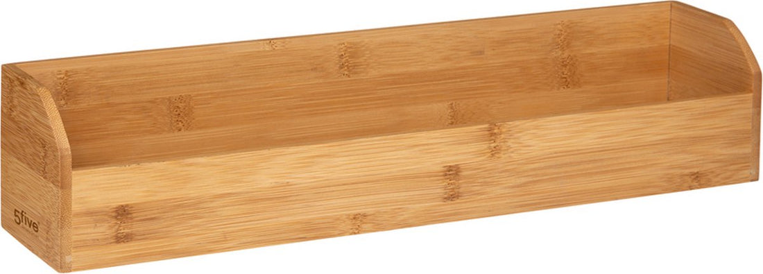 5Five magnetisch bamboe bakje medium – voor de koelkast, 44 x 9,5 x 10 cm