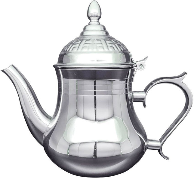 Marokkaanse theepot van 18/10 RVS – Arabische theepot, 0,8 of 1,5 liter – foto 2